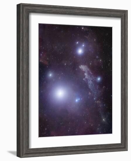 Supergiant Rigel and IC 2118 in Eridanus, Cederblad 41, the Witch Head Nebula-Stocktrek Images-Framed Photographic Print