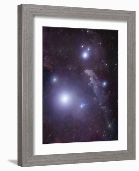 Supergiant Rigel and IC 2118 in Eridanus, Cederblad 41, the Witch Head Nebula-Stocktrek Images-Framed Photographic Print