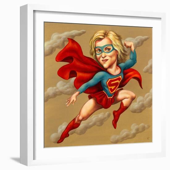 Supergirl, 2005 (Acrylic on Illustration Board)-Anita Kunz-Framed Giclee Print