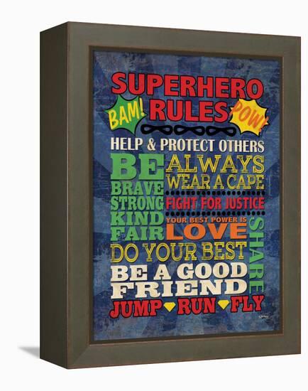 Superhero Rules-N Harbick-Framed Stretched Canvas