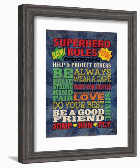 Superhero Rules-N Harbick-Framed Art Print