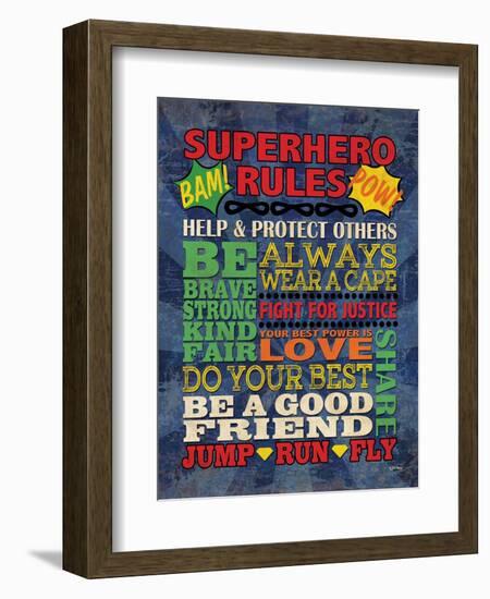 Superhero Rules-N Harbick-Framed Art Print