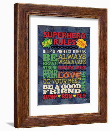 Superhero Rules-N Harbick-Framed Art Print