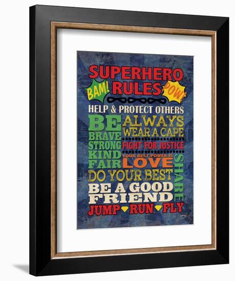 Superhero Rules-N Harbick-Framed Art Print