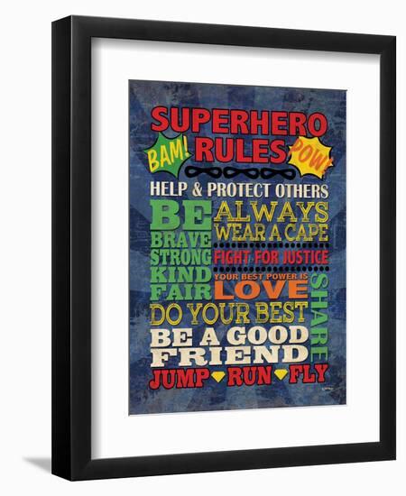 Superhero Rules-N Harbick-Framed Art Print