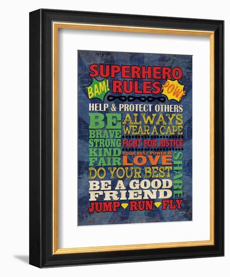 Superhero Rules-N Harbick-Framed Art Print