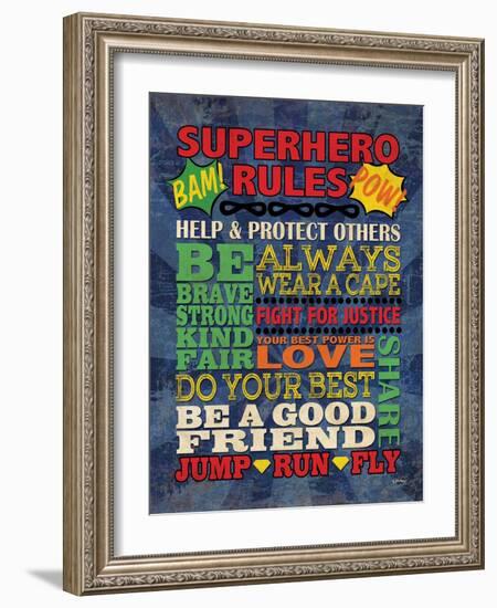 Superhero Rules-N Harbick-Framed Art Print