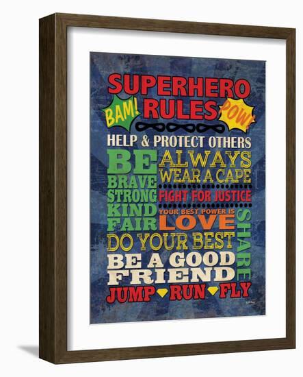 Superhero Rules-N Harbick-Framed Art Print