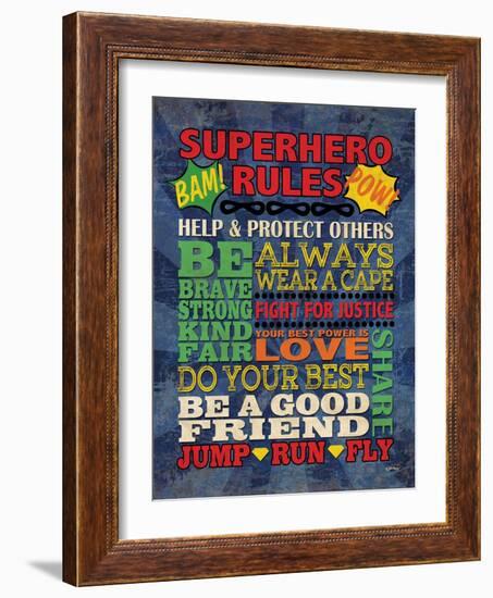 Superhero Rules-N Harbick-Framed Art Print