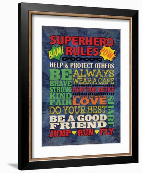 Superhero Rules-N Harbick-Framed Art Print