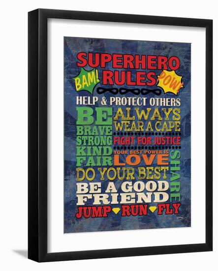 Superhero Rules-N Harbick-Framed Art Print