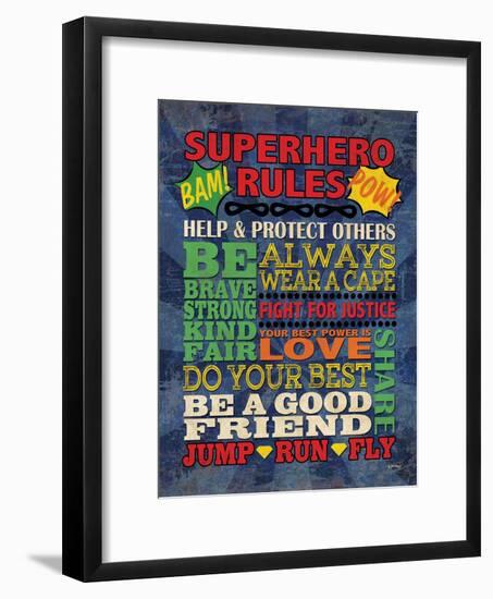 Superhero Rules-N Harbick-Framed Art Print