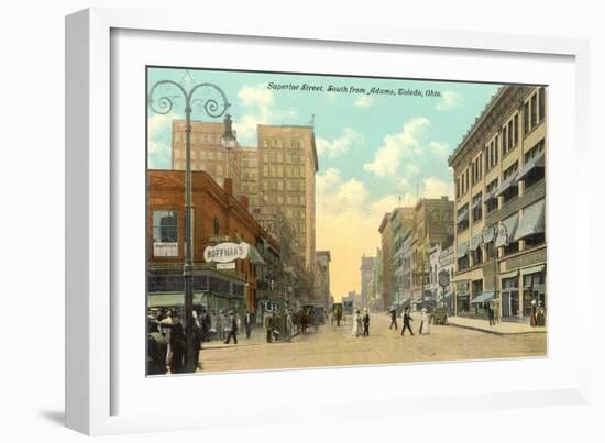 Superior Street, Toledo-null-Framed Art Print