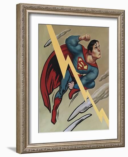 Superman, 2000 (Acrylic on Illustration Board)-Anita Kunz-Framed Giclee Print