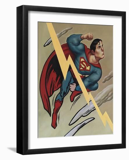 Superman, 2000 (Acrylic on Illustration Board)-Anita Kunz-Framed Giclee Print