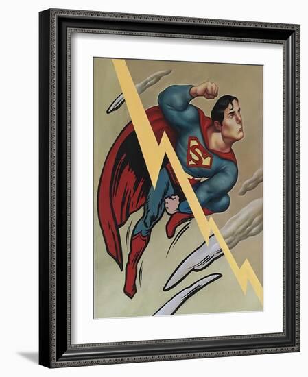 Superman, 2000 (Acrylic on Illustration Board)-Anita Kunz-Framed Giclee Print