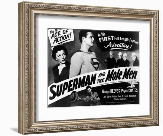 Superman And the Mole Men, Phyllis Coates, George Reeves, 1951-null-Framed Art Print