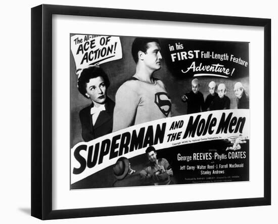 Superman And the Mole Men, Phyllis Coates, George Reeves, 1951-null-Framed Art Print