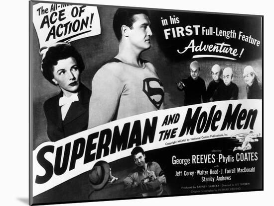 Superman And the Mole Men, Phyllis Coates, George Reeves, 1951-null-Mounted Art Print