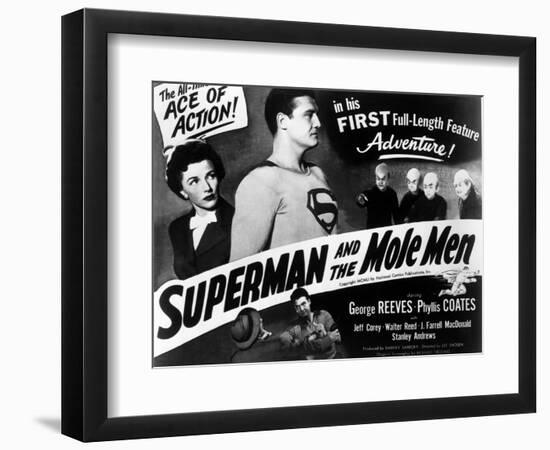 Superman And the Mole Men, Phyllis Coates, George Reeves, 1951-null-Framed Premium Giclee Print