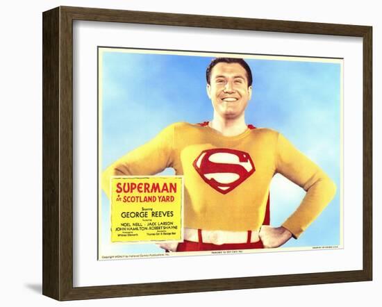 Superman in Scotland Yard, 1954-null-Framed Art Print