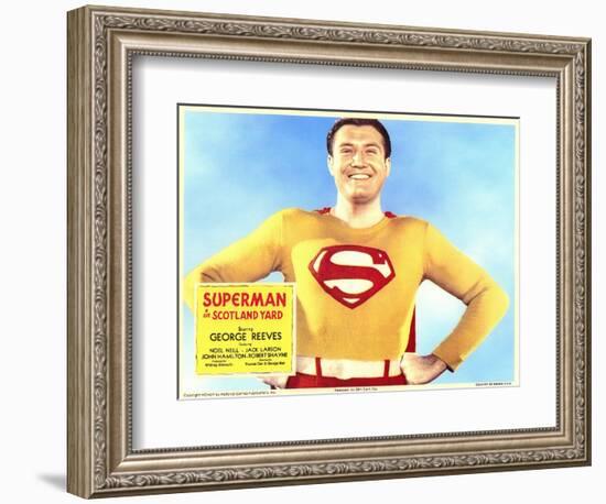 Superman in Scotland Yard, 1954-null-Framed Premium Giclee Print