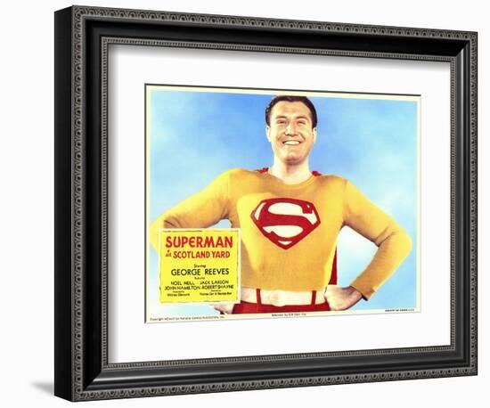 Superman in Scotland Yard, 1954-null-Framed Premium Giclee Print