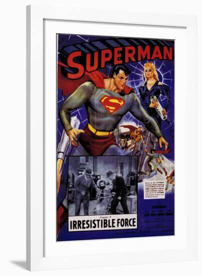 Superman-The Vintage Collection-Framed Art Print