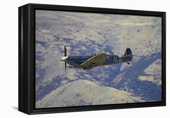 Supermarine Spitfire, British and Allied WWII War Plane, South Island, New Zealand-David Wall-Framed Premier Image Canvas