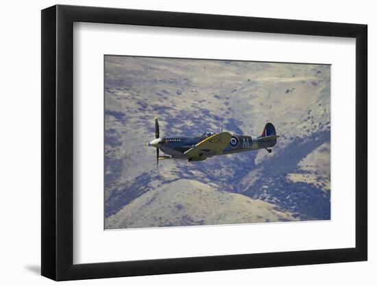 Supermarine Spitfire, British and Allied WWII War Plane, South Island, New Zealand-David Wall-Framed Photographic Print