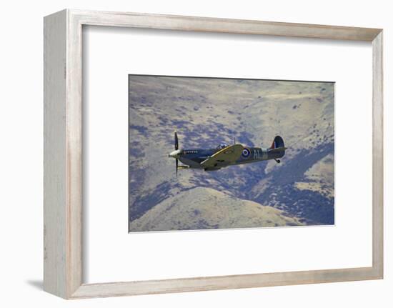 Supermarine Spitfire, British and Allied WWII War Plane, South Island, New Zealand-David Wall-Framed Photographic Print