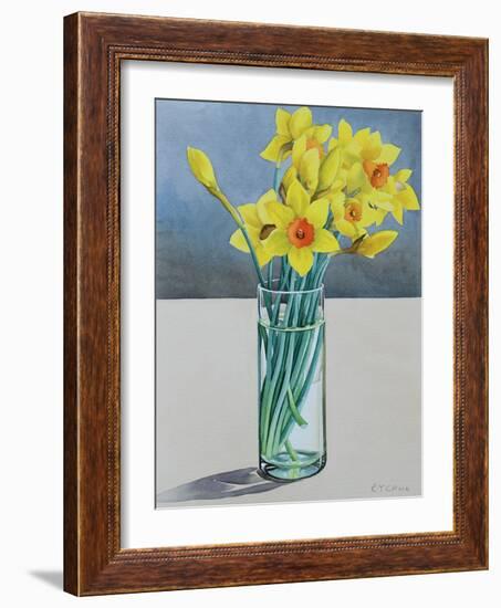 Supermarket Daffodils, 2022 (Watercolour on Paper)-Christopher Ryland-Framed Giclee Print