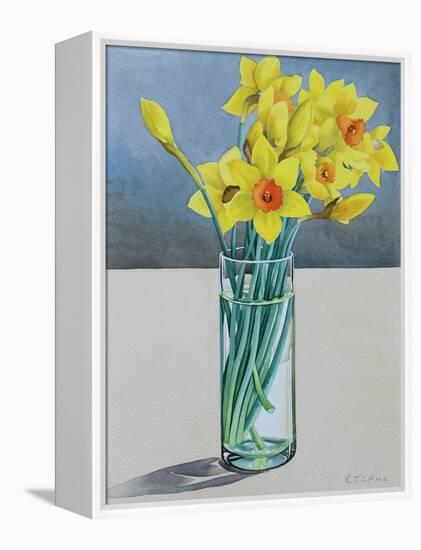 Supermarket Daffodils, 2022 (Watercolour on Paper)-Christopher Ryland-Framed Premier Image Canvas