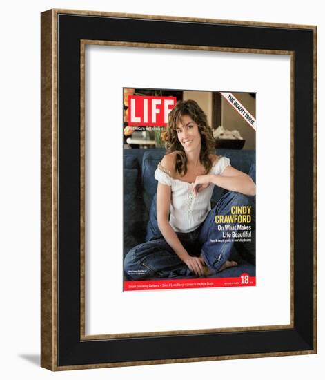 Supermodel Cindy Crawford, March 18, 2005-Andrew Southam-Framed Photographic Print