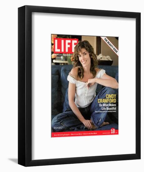 Supermodel Cindy Crawford, March 18, 2005-Andrew Southam-Framed Photographic Print