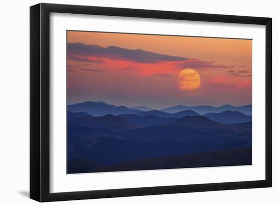 Supermoon at Sunrise-Darren White Photography-Framed Photographic Print