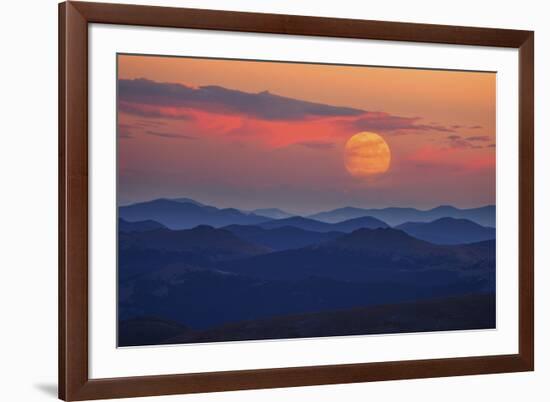 Supermoon at Sunrise-Darren White Photography-Framed Photographic Print