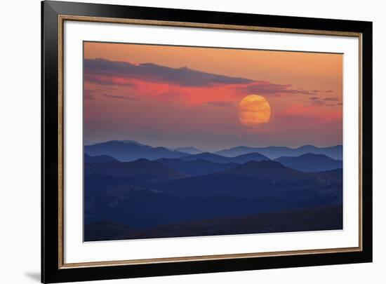 Supermoon at Sunrise-Darren White Photography-Framed Photographic Print