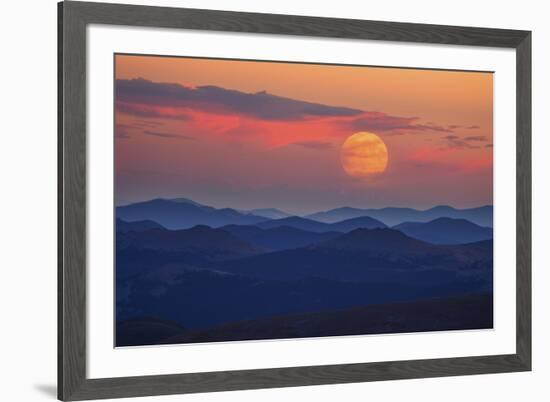 Supermoon at Sunrise-Darren White Photography-Framed Photographic Print