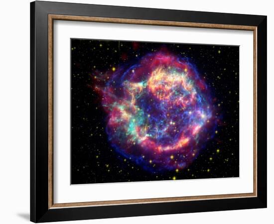 Supernova Remnant Cassiopeia A-Stocktrek Images-Framed Photographic Print