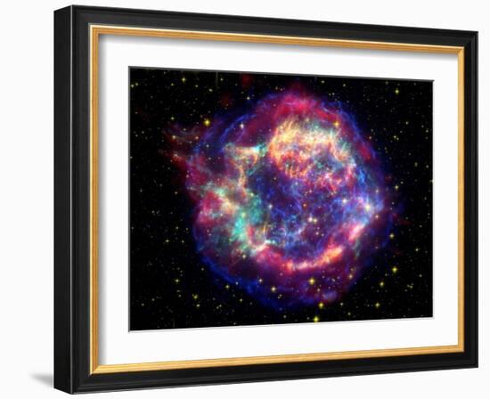 Supernova Remnant Cassiopeia A-Stocktrek Images-Framed Photographic Print