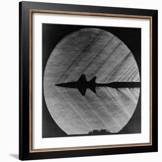 Supersonic Shocks Waves Attached to Small Scale Model of X-15 Experiment Rocket Plane, Mar 23, 1962-null-Framed Photo