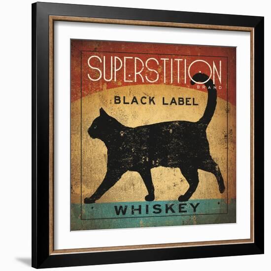 Superstition Black Label Whiskey Cat-Ryan Fowler-Framed Premium Giclee Print