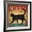 Superstition Black Label Whiskey Cat-Ryan Fowler-Framed Art Print