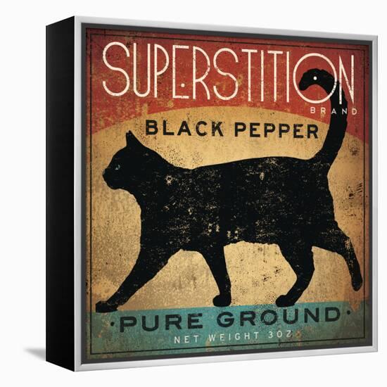 Superstition Black Pepper Cat-Ryan Fowler-Framed Stretched Canvas