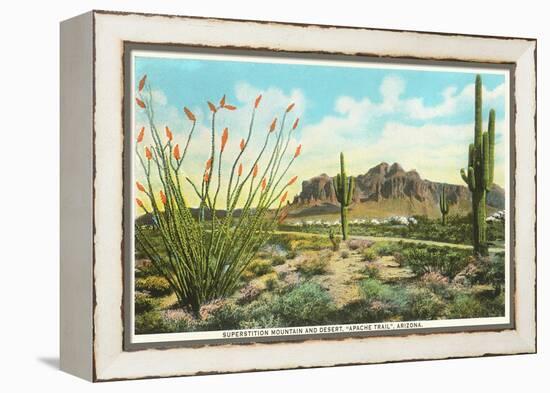 Superstition Mountain, Arizona-null-Framed Stretched Canvas