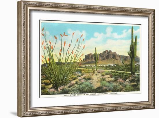 Superstition Mountain, Arizona-null-Framed Art Print