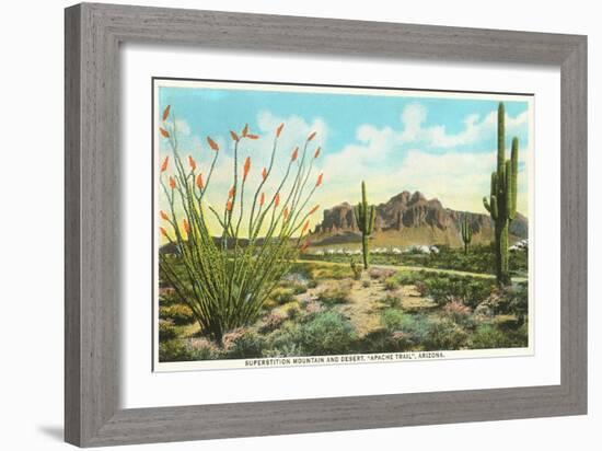 Superstition Mountain, Arizona-null-Framed Art Print