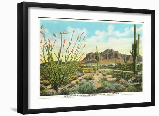 Superstition Mountain, Arizona-null-Framed Art Print