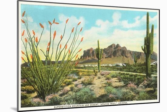 Superstition Mountain, Arizona-null-Mounted Art Print